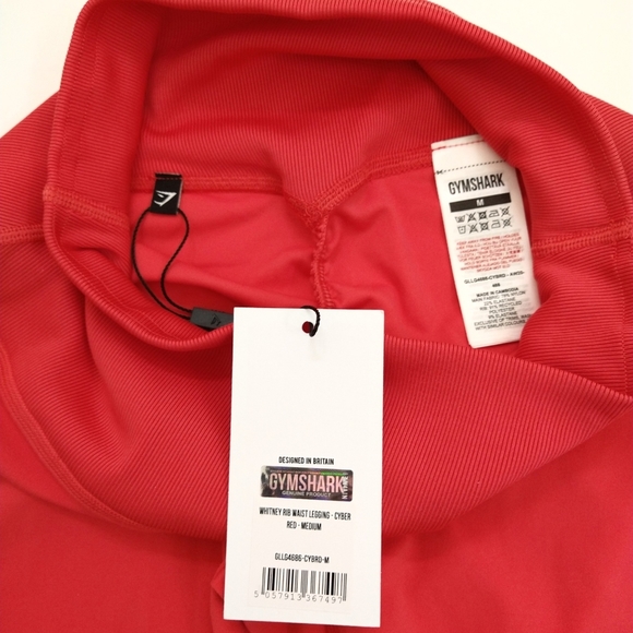 NWT GYMSHARK WHITNEY SIMMONS V2 Limited Edition RIB WAIST LEGGINGS - Picture 4 of 10